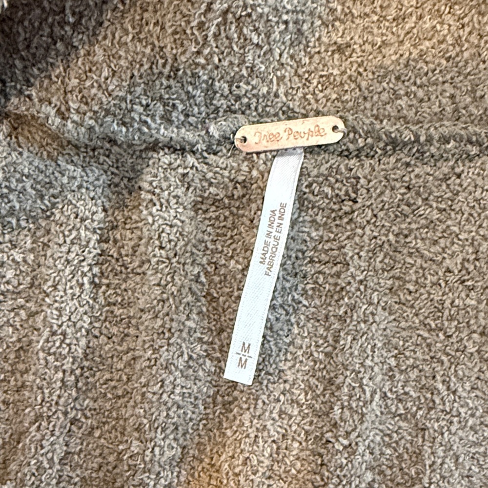 Free People Tan Ribbed Crew Neck Sweater - Picture 2 of 3